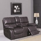 Image of product - Serrano Gray Reclining Console Loveseat