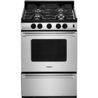 Whirlpool 24" Stainless Steel Freestanding Gas Range With 3.0 CuFt Oven