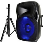 Audiopipe 15" Powered Bluetooth PA Speaker Cabinet With LED Illumination