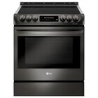 Image of product - 30" Black Stainless Slide-In Electric Range With 6.3 CuFt EasyClean®