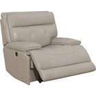 Image of product - Capri Gray Power Recliner In Italian Leather