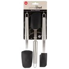 Image of product - 3 Piece Stainless & Silicone Spatula Set