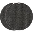Image of product - 2 Pack Round Black Silicone Trivets