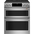 Cafe 30" Stainless Steel Slide-In Radiant Range With 6.7 CuFt Self-Clean Double Oven