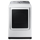 Samsung 7.4 CuFt Smart Steam Sanitize+ Electric Dryer In White With Sensor Dry