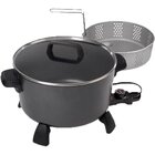 Presto 10QT. Black Kitchen Kettle Deep Fryer-Multi Cooker