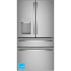 GE Profile 27.9 CuFt Smart 4-Door French-Door Refrigerator In Stainless Steel