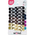 Scunci 30 Pieces Snap Clips