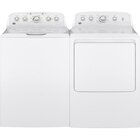 GE 4.5 CuFt Top-Load Washer With 7.2 CuFt Front Load Electric Dryer