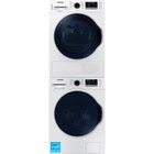 Image of product - 2.2 CuFt High Efficiency Front Load Washer And 4.0 CuFt Electric Dryer With Smart Care In White With 24" Stacking Kit