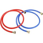 Image of product - 5ft Long Rubber Red And Blue Washer Fill Hoses