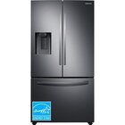 Samsung 27.0 CuFt French Door Large Capacity Refrigerator With Dual Ice Maker In Black Stainless