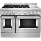 KitchenAid 6.3 CuFt Smart Freestanding 6 Burner Gas Range In Stainless Steel