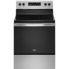 Whirlpool 5.3 CuFt Freestanding 5 Burner Electric Range In Stainless Steel