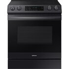 Image of product - 6.3 CuFt Smart Slide-In 5 Element Electric Range With Air Fry In Black Stainless
