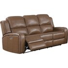 Image of product - Messina Brown Power Reclining Sofa