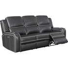 Image of product - Messina Gray Power Reclining Sofa