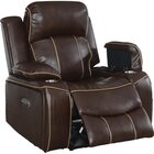 Image of product - Blanche Walnut Power Reclining Recliner With Power Headrest