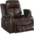 Global Furniture Blanche Walnut Power Reclining Recliner With Power Headrest