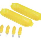 Image of product - 2 Corn Dishes With 4 Corn Holders