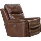 Image of product - Ceretti Brown Italian Leather Power Recliner