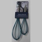 Image of product - 2-Piece Silicon Whisks Set With Stainless Steel Handle