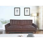 Image of product - Angel Brown Velvet Lay-Flat Sofa
