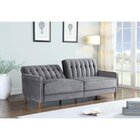 Montecatini Angel Gray Velvet Futon