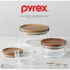 Image of product - 6-piece Glass Food Storage Container Set With Wood Lids