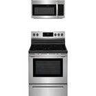 Image of product - 5.3 CuFt Freestanding 5 Element Electric Range With 1.8 CuFt Smart 1000 Watt Over-The-Range Microwave In Stainless Steel
