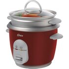 Oster 6-Cup Rice Cooker In Red