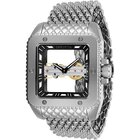 Image of product - Mens Cuadro 45mm Black Dial Stainless Steel Band Mechanical Watch
