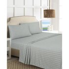 Coastal Retreat Luxurious 500TC Queen Size Bedsheet Set In Light Gray