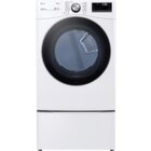 LG 7.4 CuFt Smart TurboSteam™ 27" Gaz Dryer With Built-In Intelligence In White