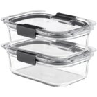 Image of product - Brilliance Glass 2-Pack Medium Food Storage Containers With Lids