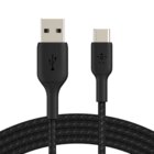 Belkin BOOST CHARGE™ Braided USB-C to USB-A Cable (1m / 3.3ft, Black)