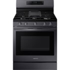 Image of product - 6.0 CuFt Smart Freestanding 5-Burner Convection+ Gas Range In Black Stainless With No Preheat Air Fry