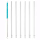 Image of product - Set Of 6 10.25" Tritan Straws With Straw Cleaner