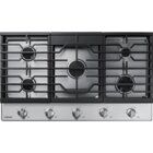 Image of product - 36" 5-Burner Sealed Gas Cooktop With Continuous Cast Iron Grates In Stainless Steel