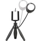 Image of product - Smartphone Tripod With Adjustable Holder And Built-In Ring Light