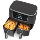 Image of product - 6-In-1 8 Qt Air Fryer With DualZone Technology, 2 Baskets - Gray