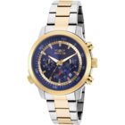 Image of product - Mens Specialty 45mm Blue Dial Gold And Stainless Steel Quartz Watch