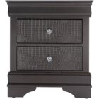 Global Furniture Pompei Metallic Gray Nightstand