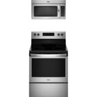 Image of product - 5.3 CuFt Freestanding 5-Element Radiant Electric Range With 1.7 CuFt 1000 Watt Over-The-Range Microwave In Stainless Steel