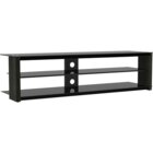 Image of product - 62" Open Architecture Wide TV Stand With Black Walnut Finish