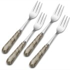 Image of product - Westwind Ceramic Handle Set of 4 Appetizer Forks