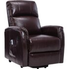 Image of product - Chocolate Power Reclining Lift Chair With Heat And Massage