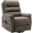 Lifesmart Gray Power Reclining Lay Flat Lift Chair With Heat And Massage