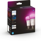 Philips Hue Smart A19 Bluetooth LED E26 Color Bulbs - 2 Pack