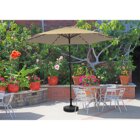 Image of product - 10 Ft. Beige Umbrella With Solar Powered LED Lights